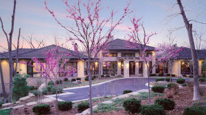 Exterior Facade of Prairie Style Home in Blue Springs, Missouri Designed by NSPJ Architects