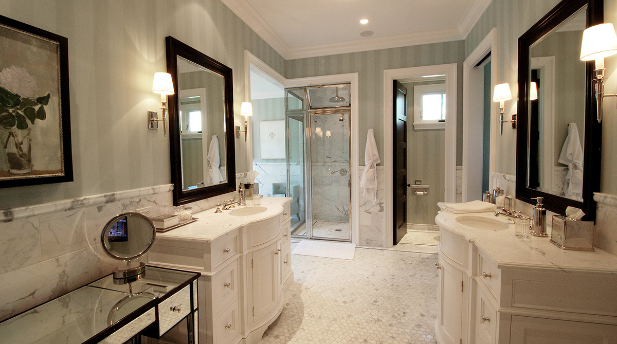 Master Bath in Hamptons-Style Remodel - NSPJ Architects