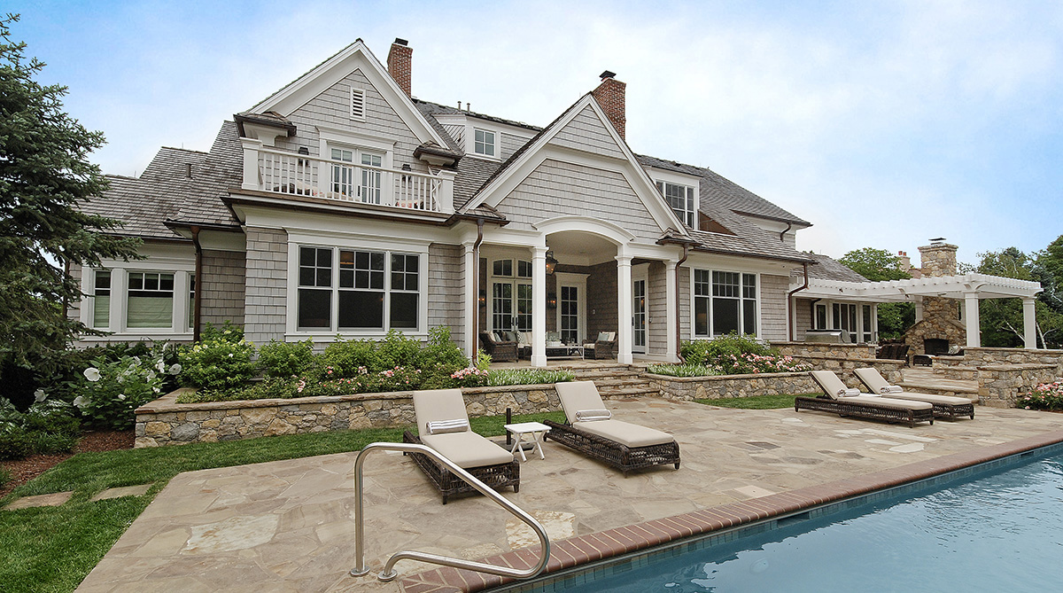 Pool at Hamptons-Style Remodel - NSPJ Architects