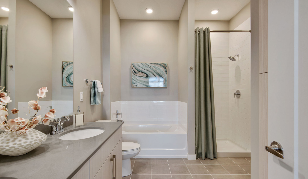 Avenue 80 Unit Bathroom in Overland Park, Kansas designed by NSPJ Architects and Landscape Architects