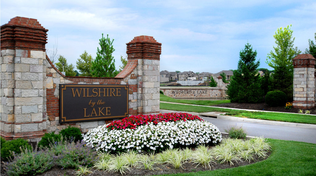 Front Entry of Wilshire by the Lake in Overland Park, Kansas Designed by NSPJ Architects