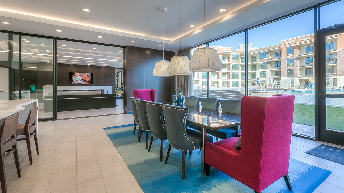 Meeting space at Royale at CityPlace, designed by NSPJ Architects