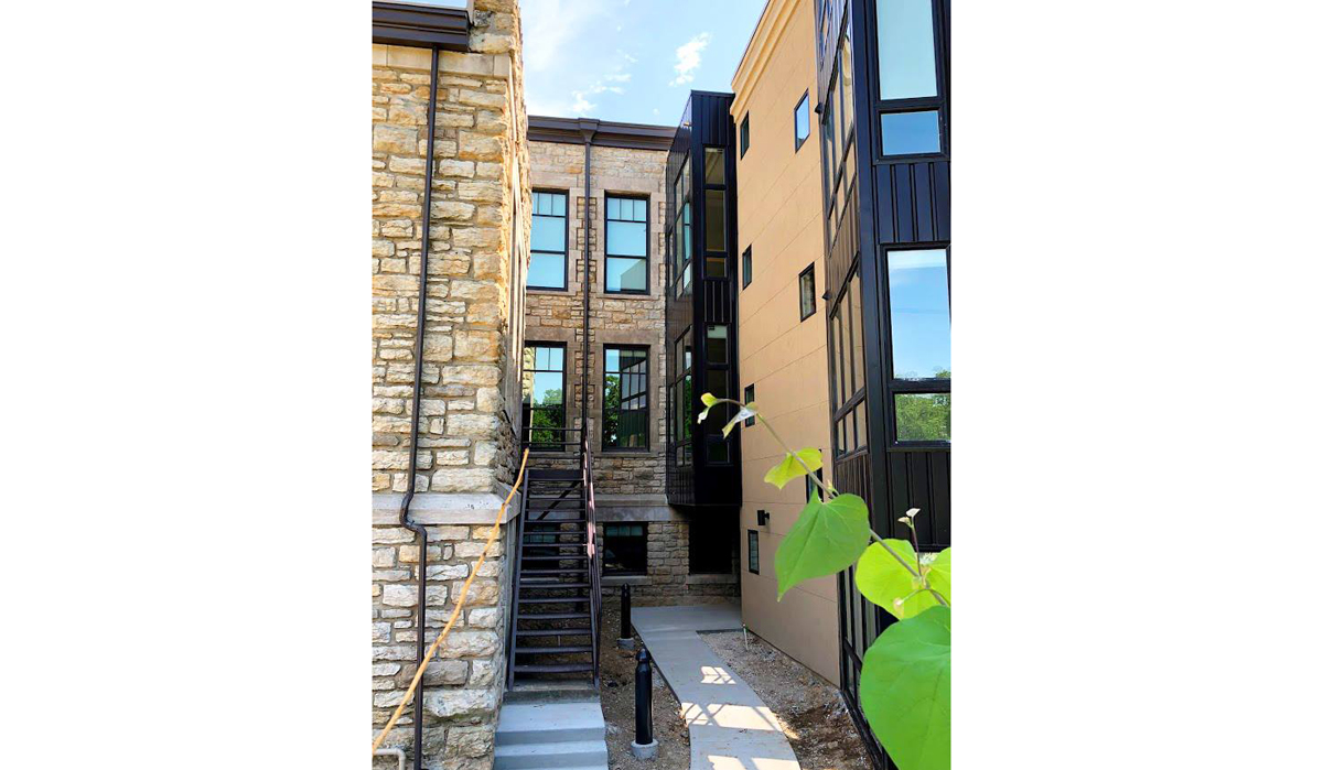 Norman School Lofts in Kansas City, Missouri designed by NSPJ Architects and Landscape Architects