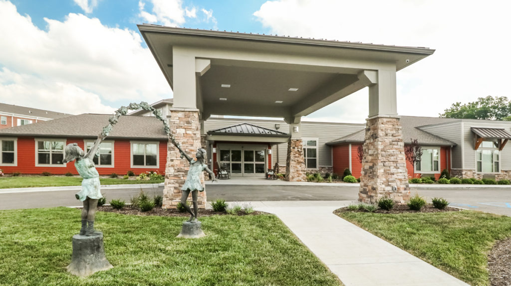 Carnegie Village Rehabilitation and Health Care Center in Belton, Missouri designer by NSPJ Architects