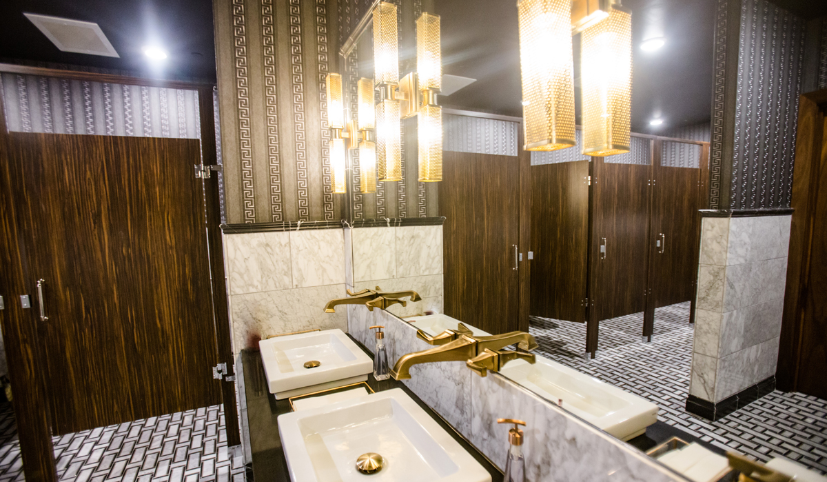 Restroom at The Grand Hall, designed by NSPJ Architects