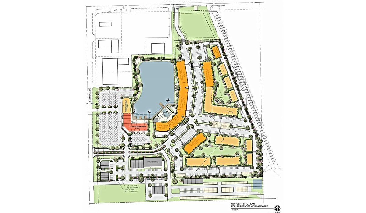 Residences at Boardwalk Site Plan — NSPJ Architects