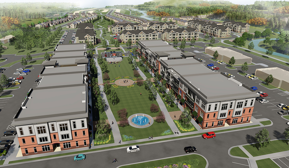 The Meadows at Creekside Apartments and Old Town at Creekside designed by NSPJ Architects