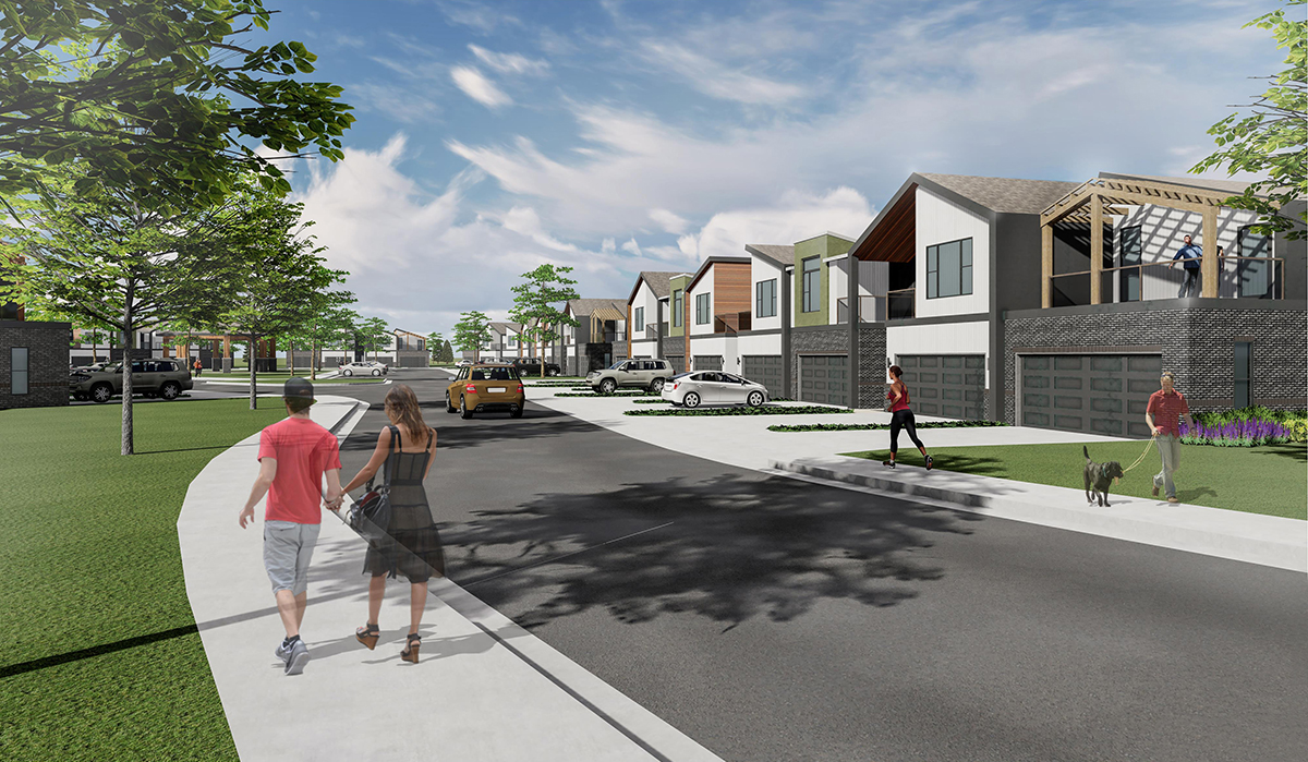 Copper Creek Townhomes Streetscape