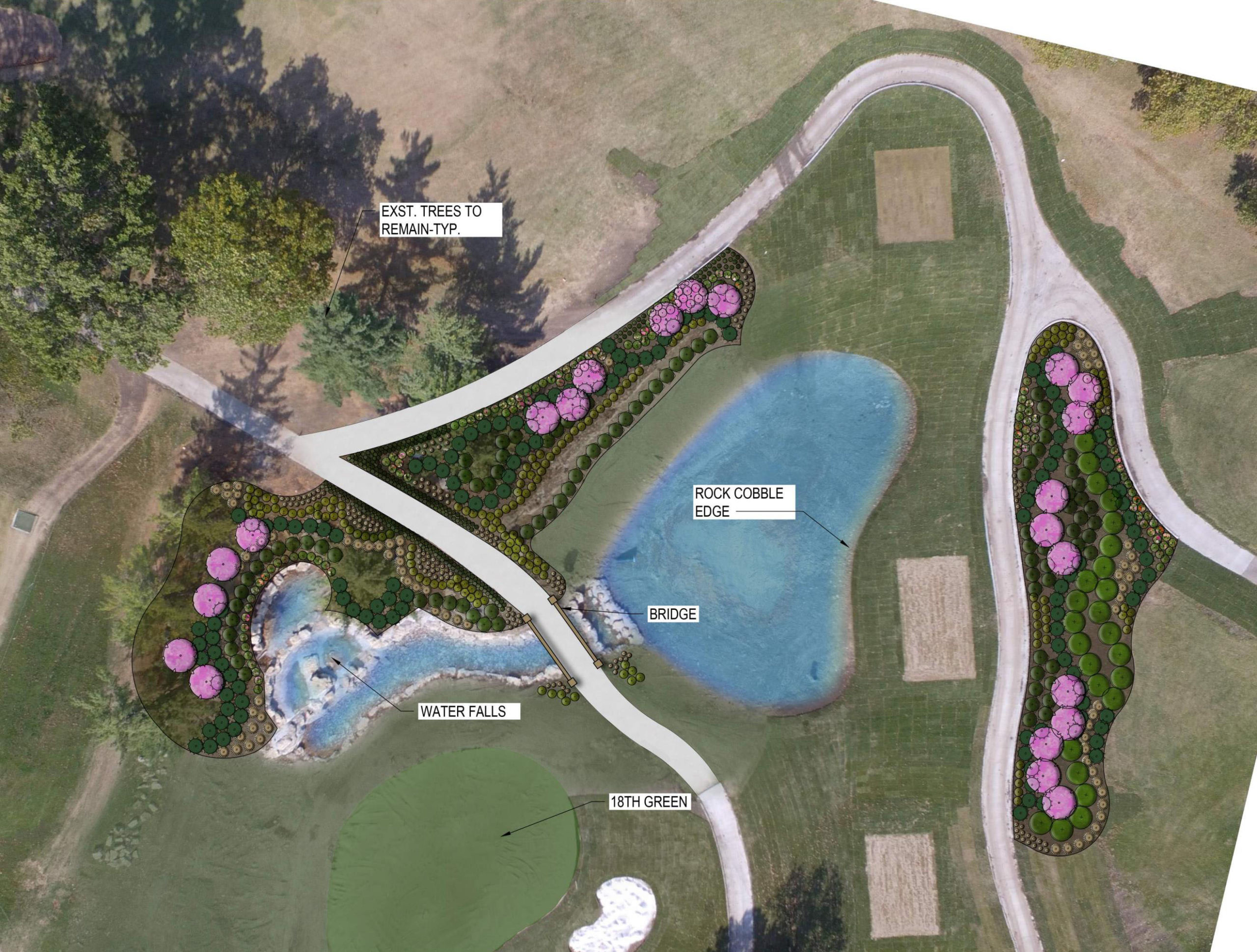 Oakwood CC-Bridge Area Landscape Plan-Meeting Notes