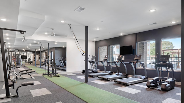 fitness facility at chadwick apartments